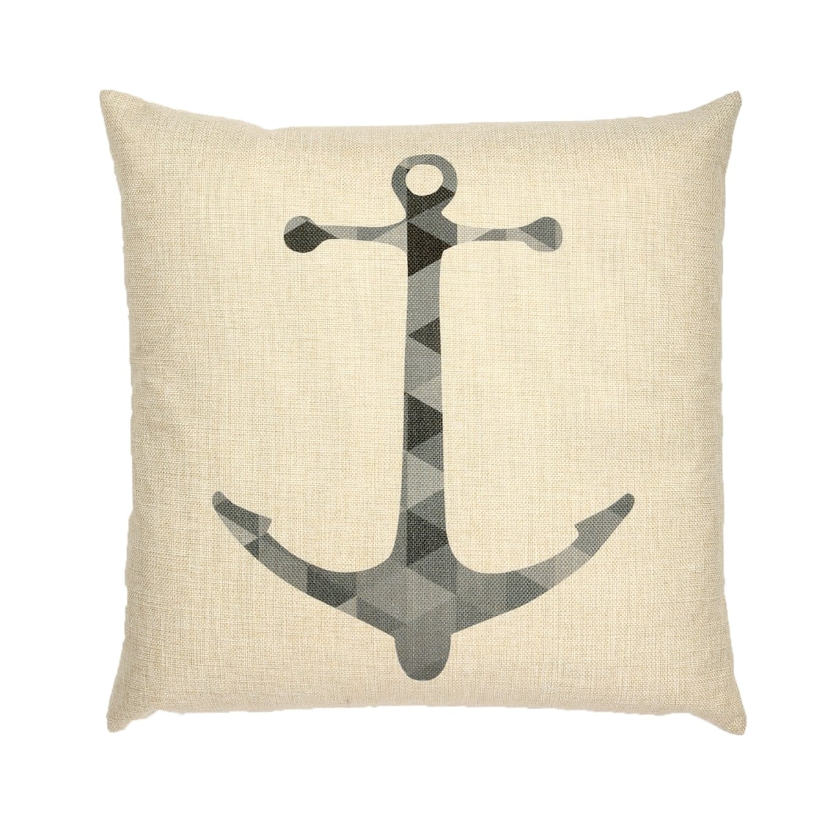 HU-SU1818ICA2OF Gray Anchor With Feather Down Insert Pillow