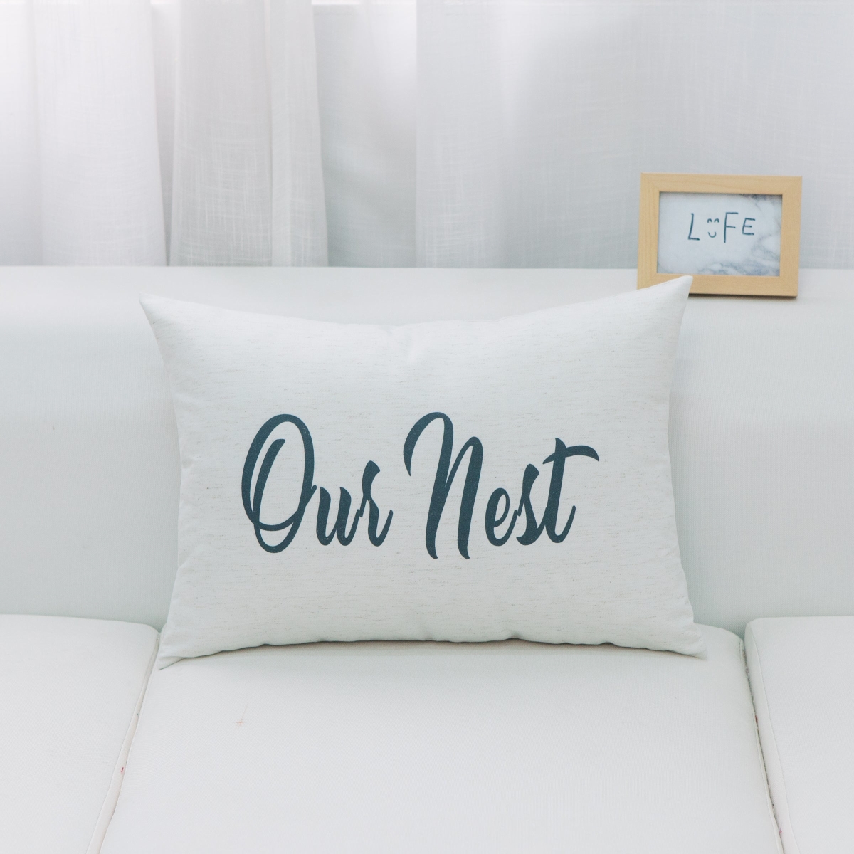 HU-YM1420ICONOP Our Nest With Polyester Insert Pillow