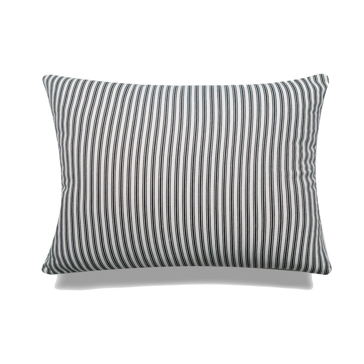 HU-MP1218JS03BKOP Black And White Striped With Polyester Insert Pillow