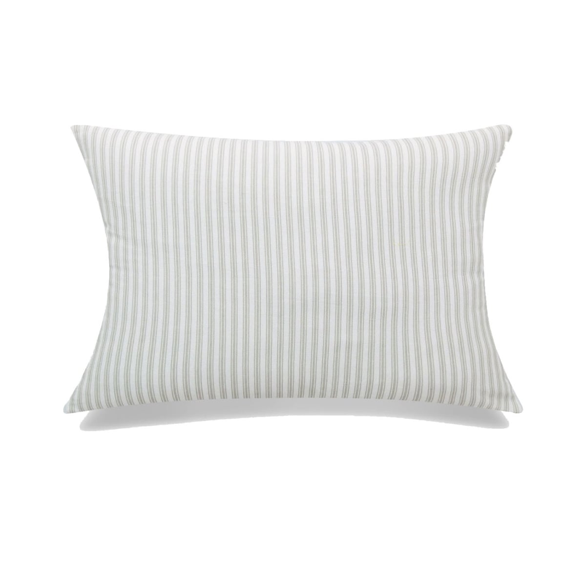 HU-MP1422JS03GEOF Striped Greige With Feather Down Insert Pillow