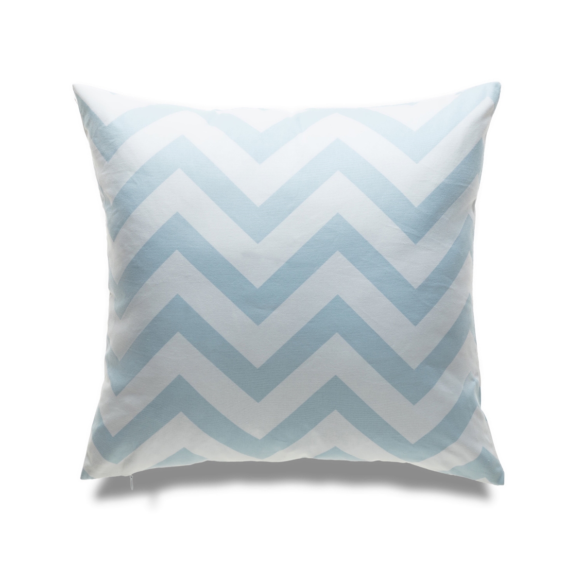 HU-LA1818CV18OP Sea Blue And White Chevron Pattern With Polyester Insert Pillow