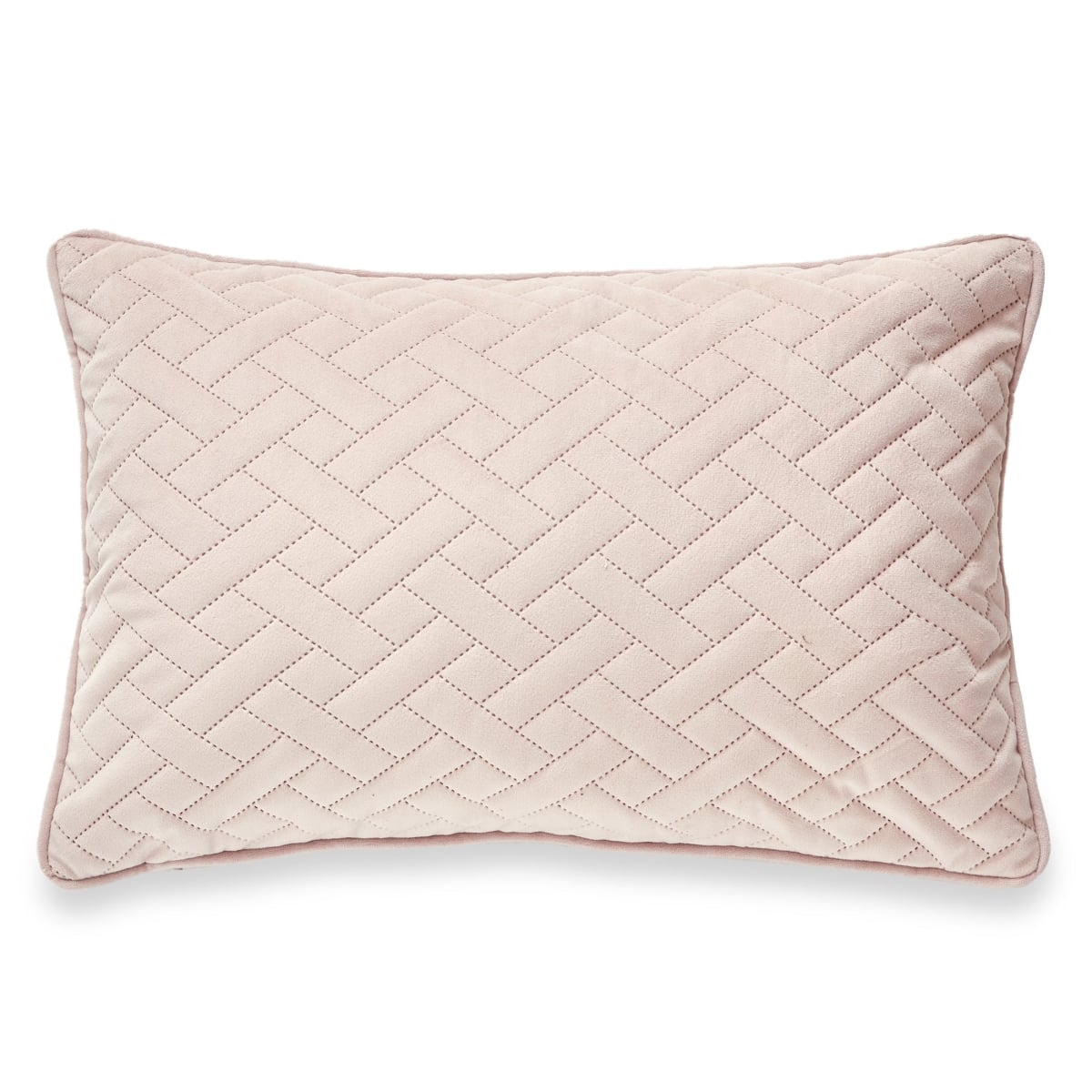 HU-LA1218JS02PKXX Pink Laser Embossed Chevron Pattern Pillow Cover