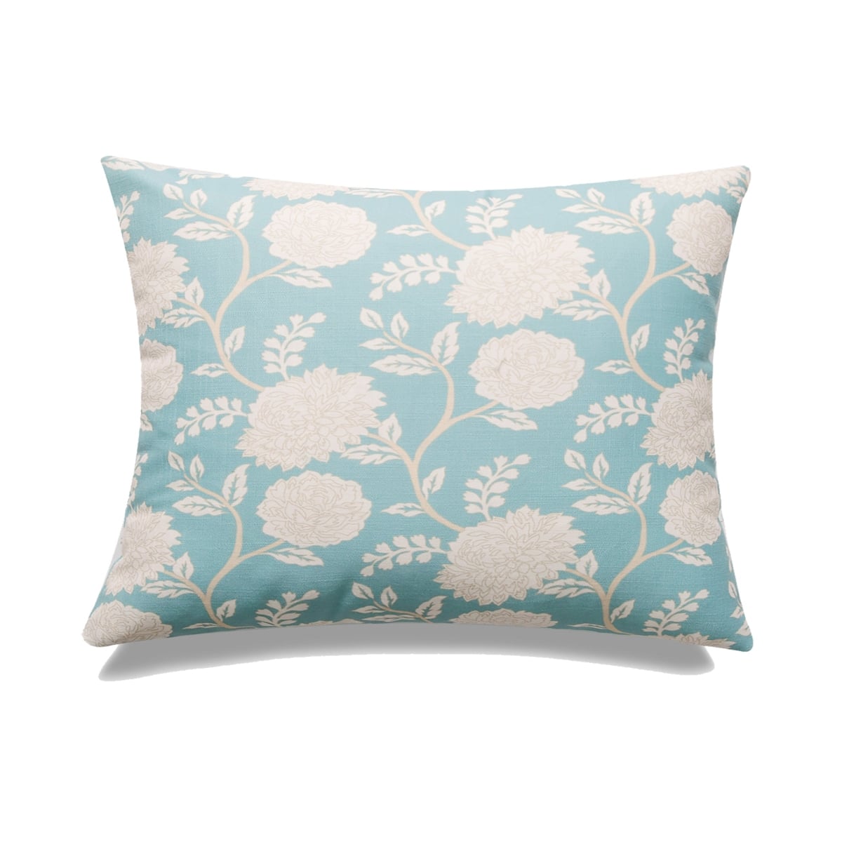 HU-MP1420JS11BLXX Blue With White Peonies Pillow Cover