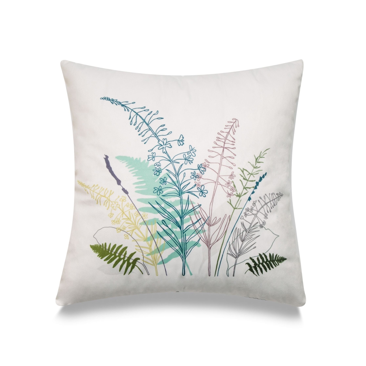 HU-LF1818KSMLOP Meadow Leaves With Polyester Insert Pillow