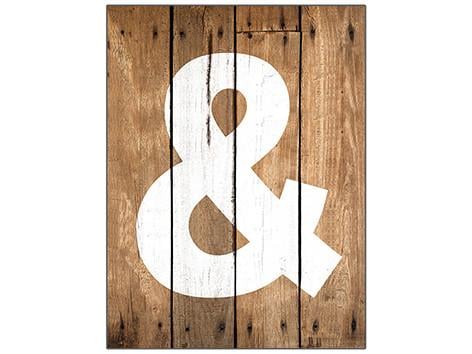 IV-S17-G319 Symbol & Wooden Sign Wall Decor