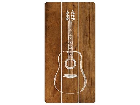 IV-S17-G350 Guitar Wooden Sign Wall Decor
