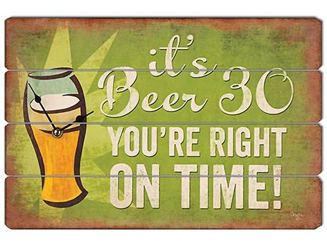 IV-S17-G436 Beer 30 Wooden Sign Wall Decor