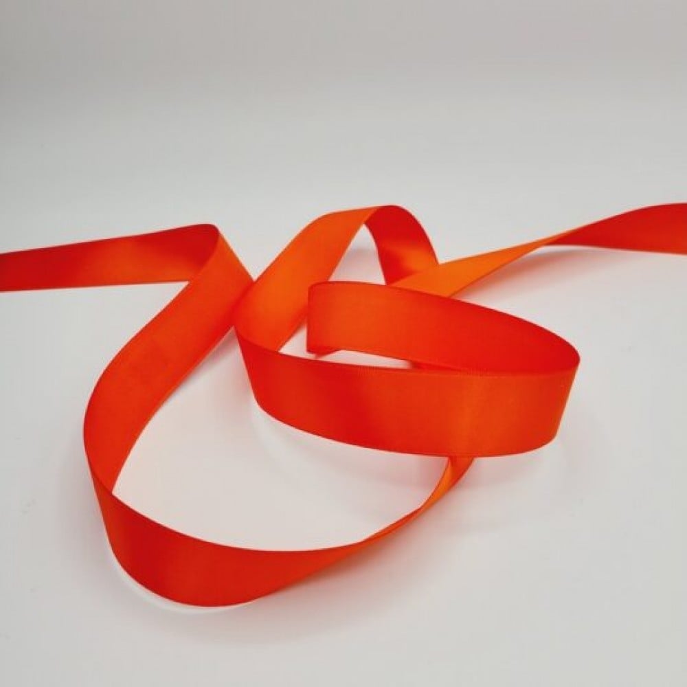 CM-PR003OR 20Yd X 7/8? Orange Satin Ribbon