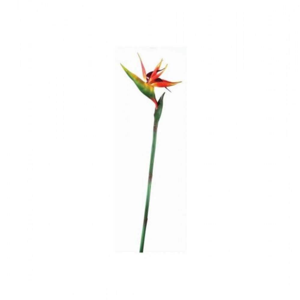 CM-RT900OR_Q01 Real Touch Bird Of Paradise Artificial Flower