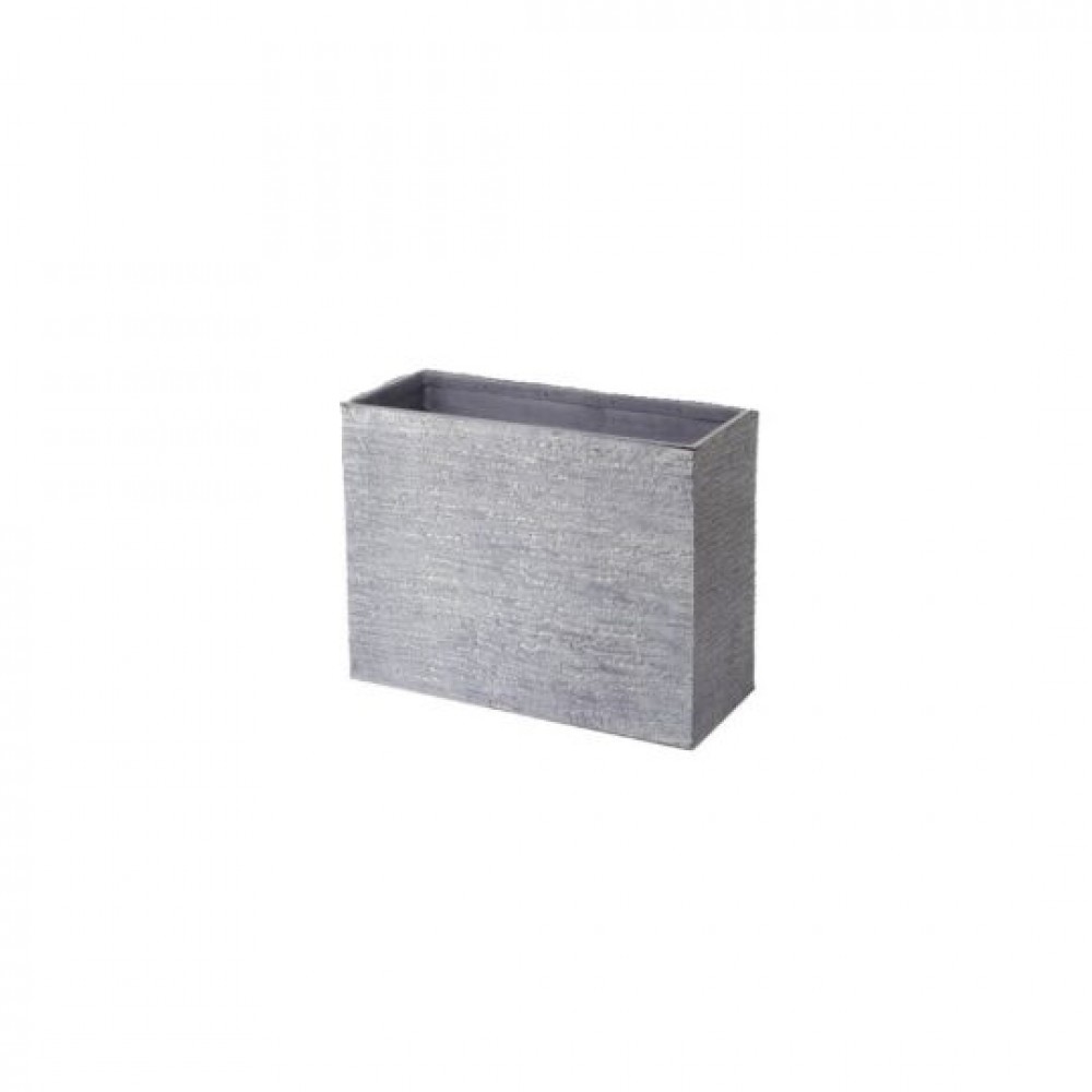 CM-RT949GY_Q01 Rustic Gray Resin Planter