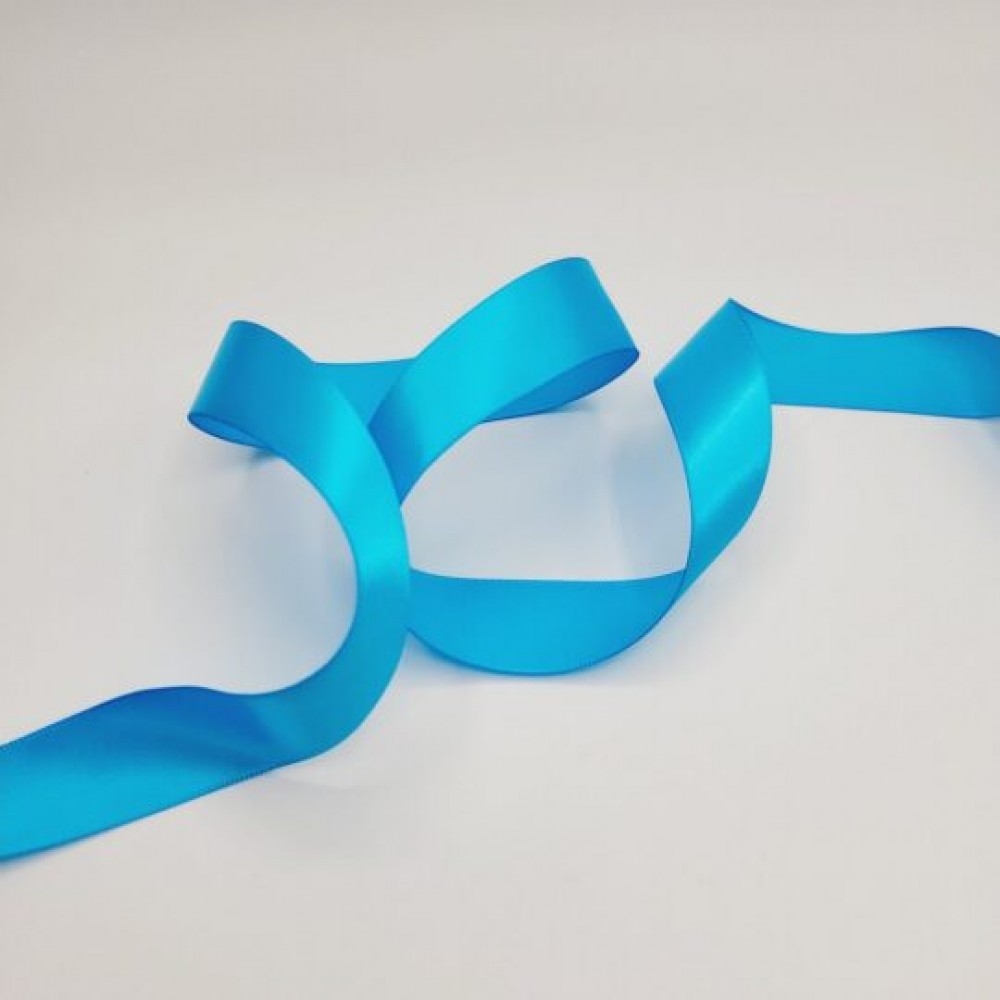 CM-PR003LB 20Yd X 7/8? Light Blue Satin Ribbon