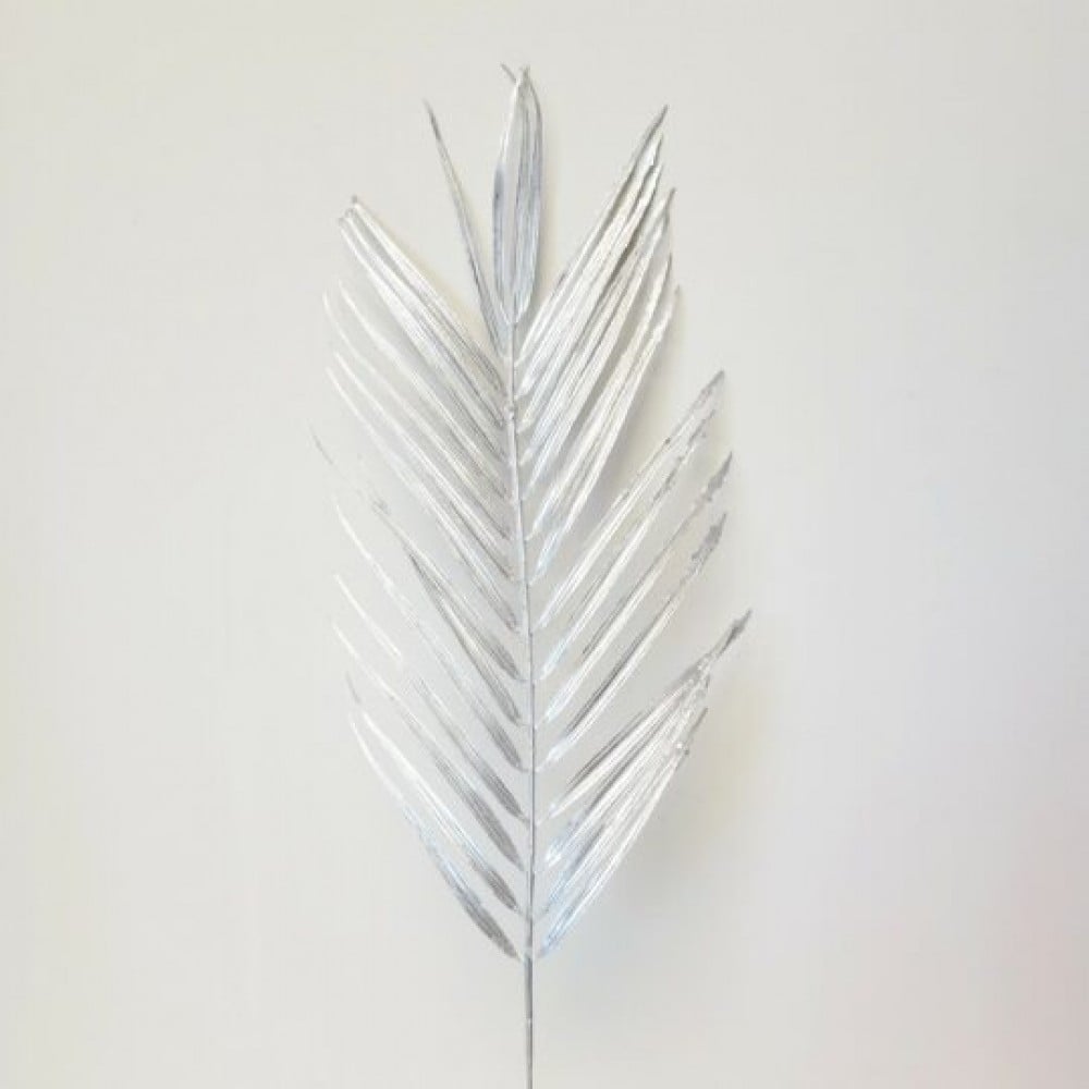 CM-GW647SI_Q01 Silver Palm Leaf Faux Plants And Trees