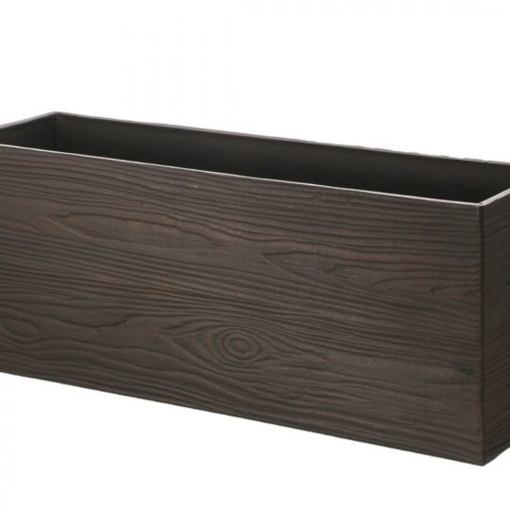 CM-RC760BR_Q01 Rectangular Woodgrain Pattern Planter