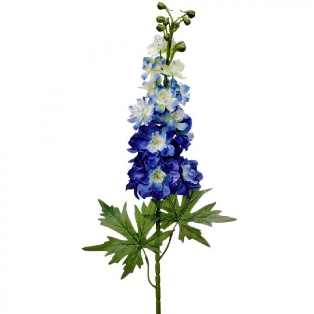 CM-RT879BL_Q01 Blue Delphinium Stem Artificial Flower