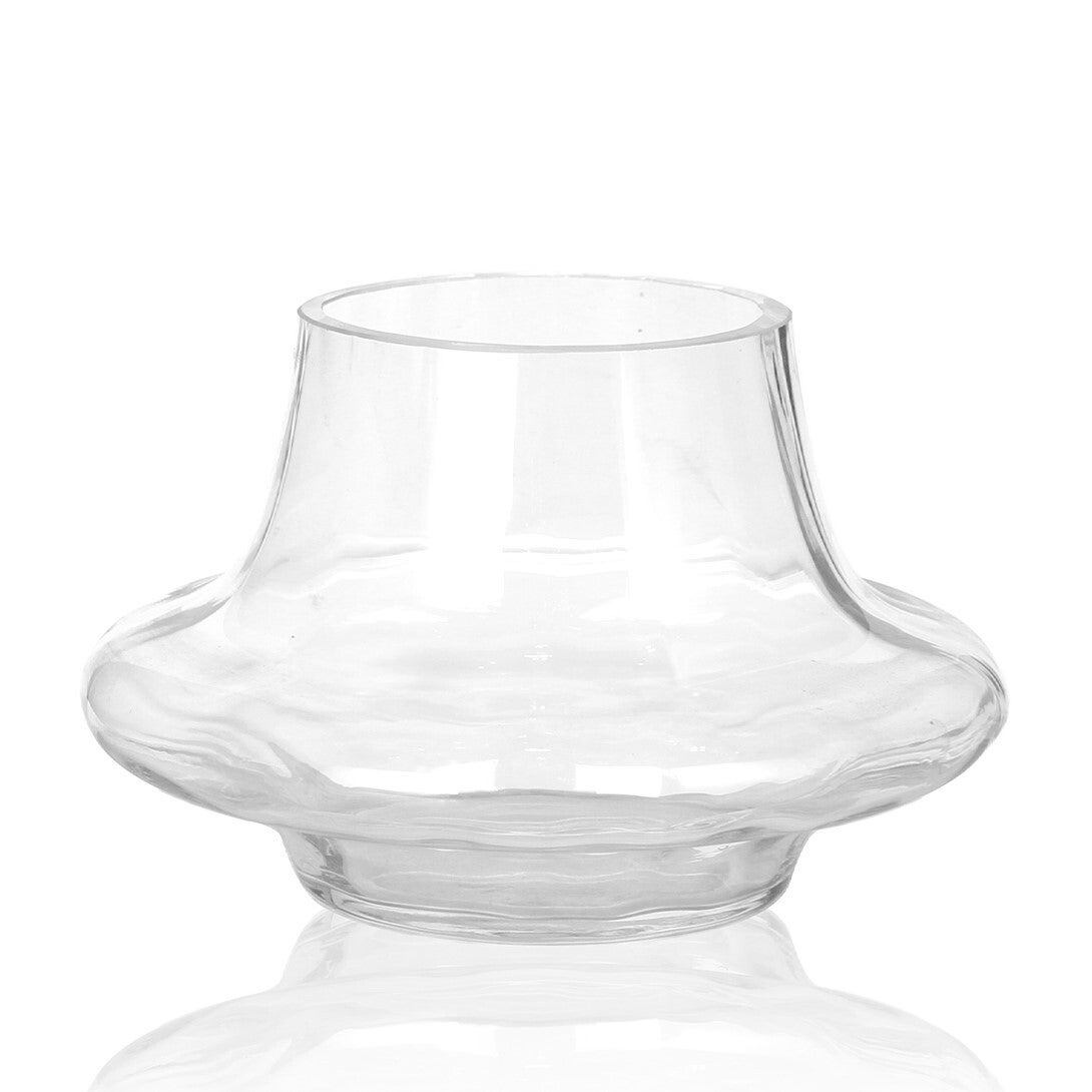 AI-GL473_Q01 Clear Optic Effect Glass Vase