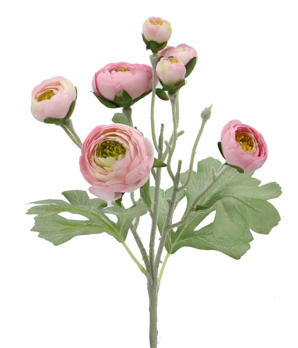 AI-FL4092PNK_Q01 Pink Ranunculus Spray Artificial Flower