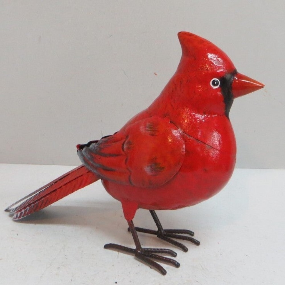 AI-GG9619_Q01 Metal Cardinal Figurine