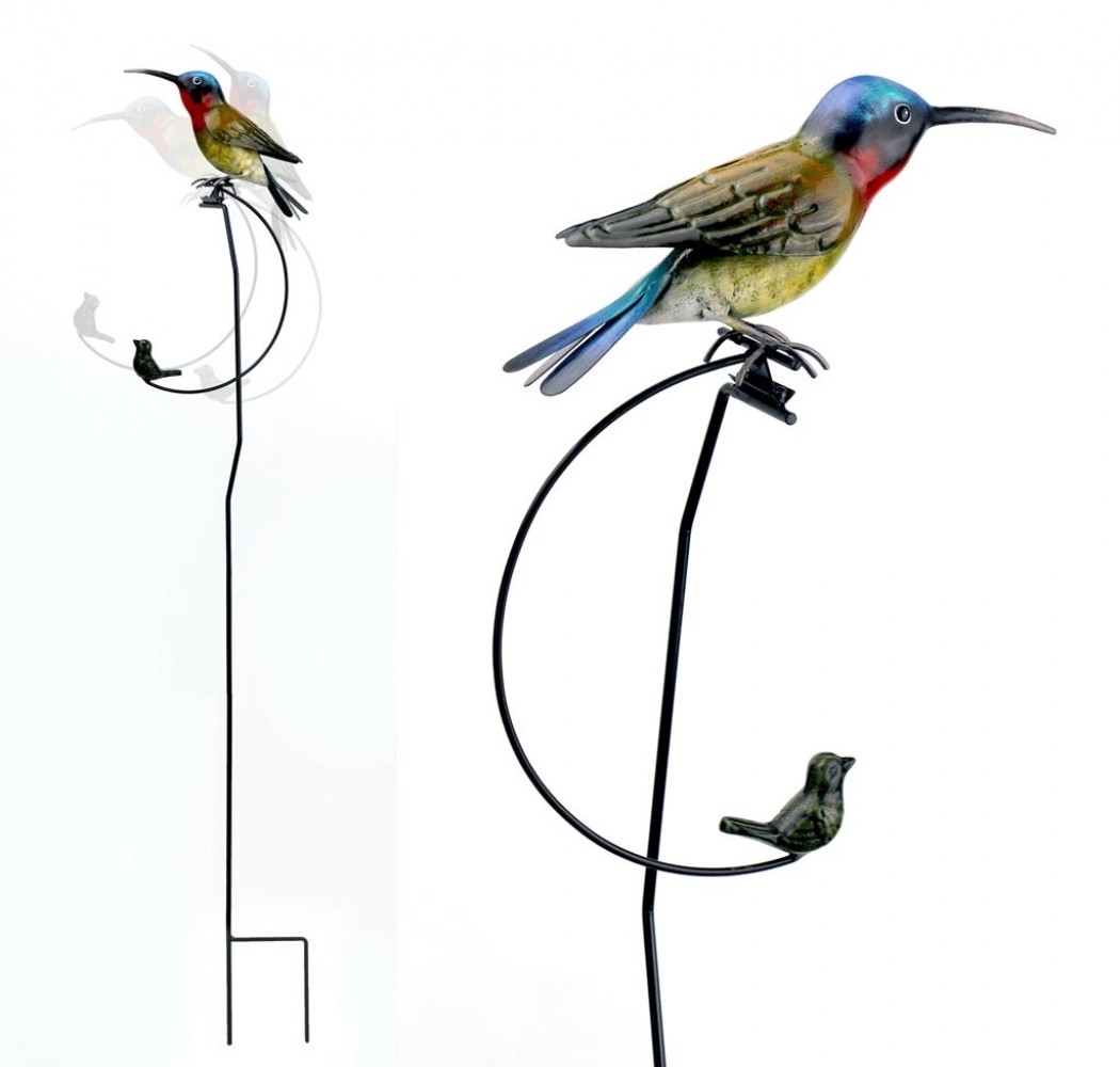 Hummingbird Kinetic Rocking Motion Stake