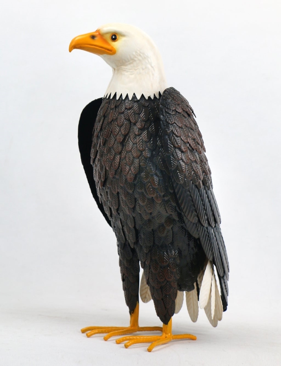 AI-GG9608_Q01 Metal Standing Eagle Statuette