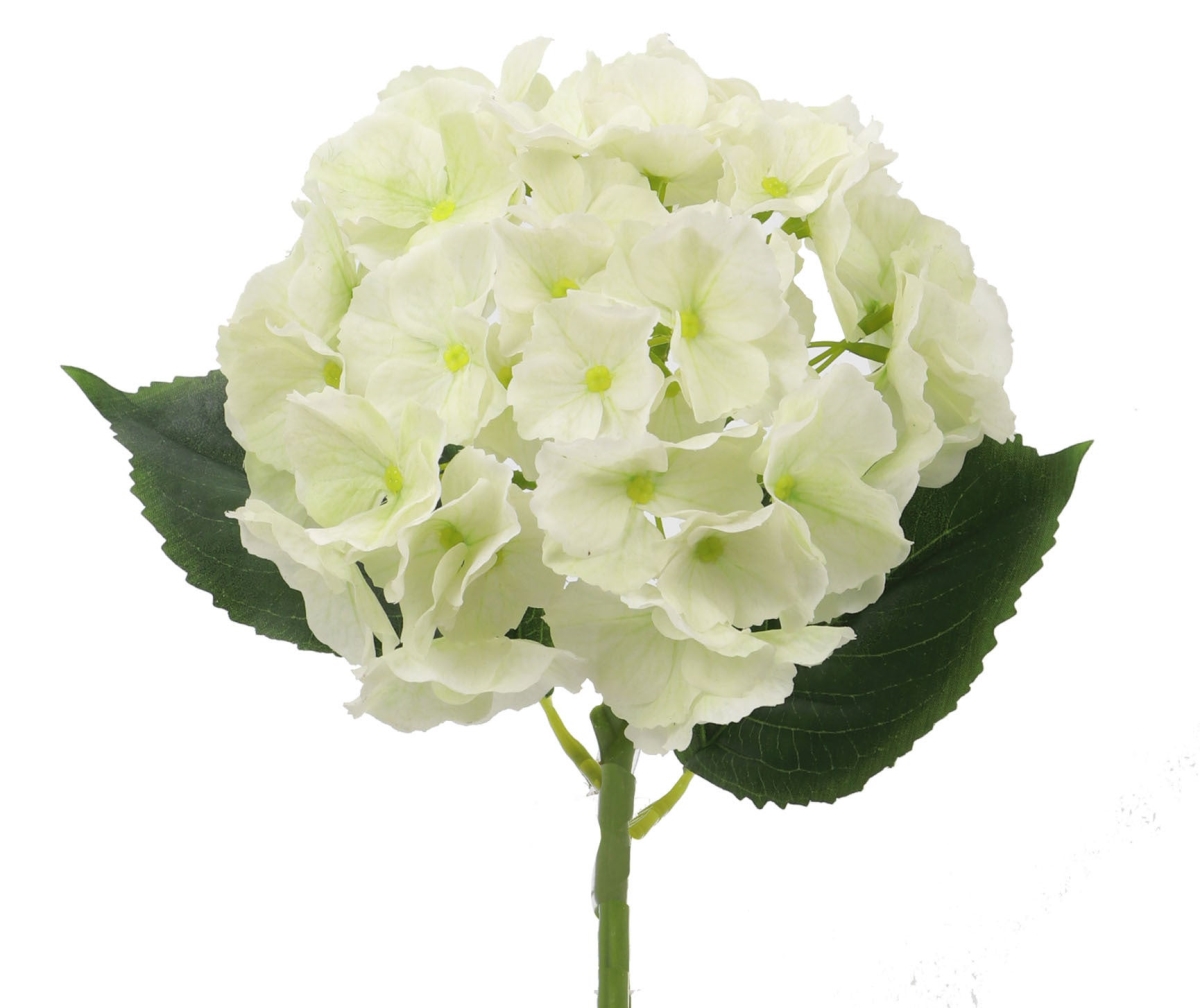 AI-FL4089WGR_Q01 Natural Touch White Hydrangea Artificial Flower