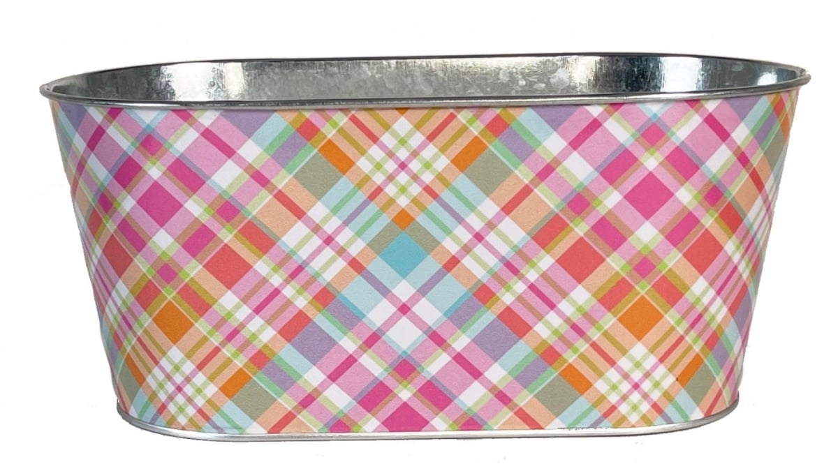 AI-GA3267MUL_Q01 How Plaid R You Printed Metal Planter
