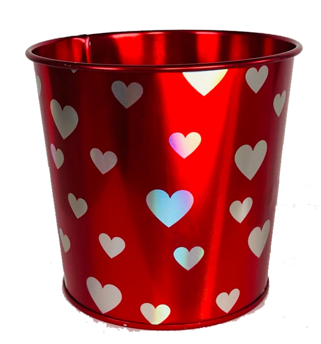 AI-GA3652RWH_Q01 Shimmering Hearts Holographic Planter