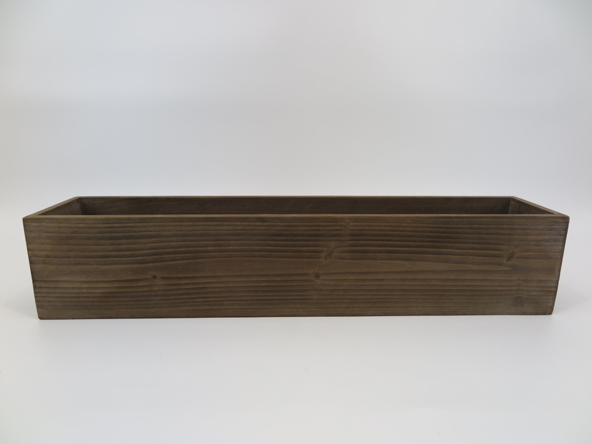 AI-2259RS Rectangular Brown Wooden Planter