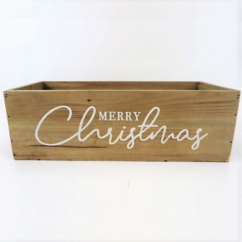 AI-2262-1060 Merry Christmas Decorative Wood Crate