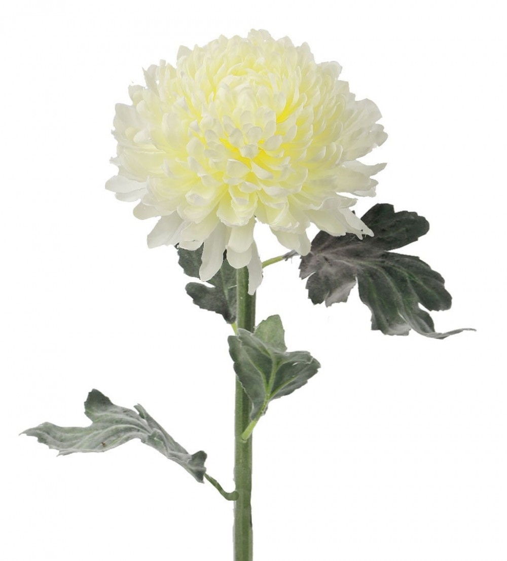 AI-FL4091CRW_Q01 Creamy White Mum Artificial Flower
