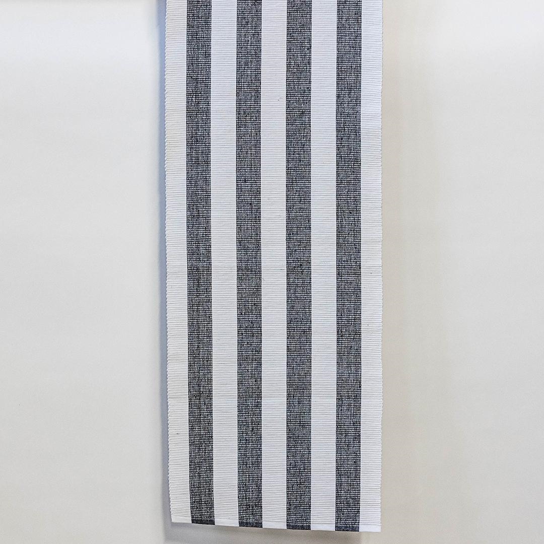 Picture of MDR Trading Inc. FP-IMT-245_Q01 Black And White Striped Table Runner
