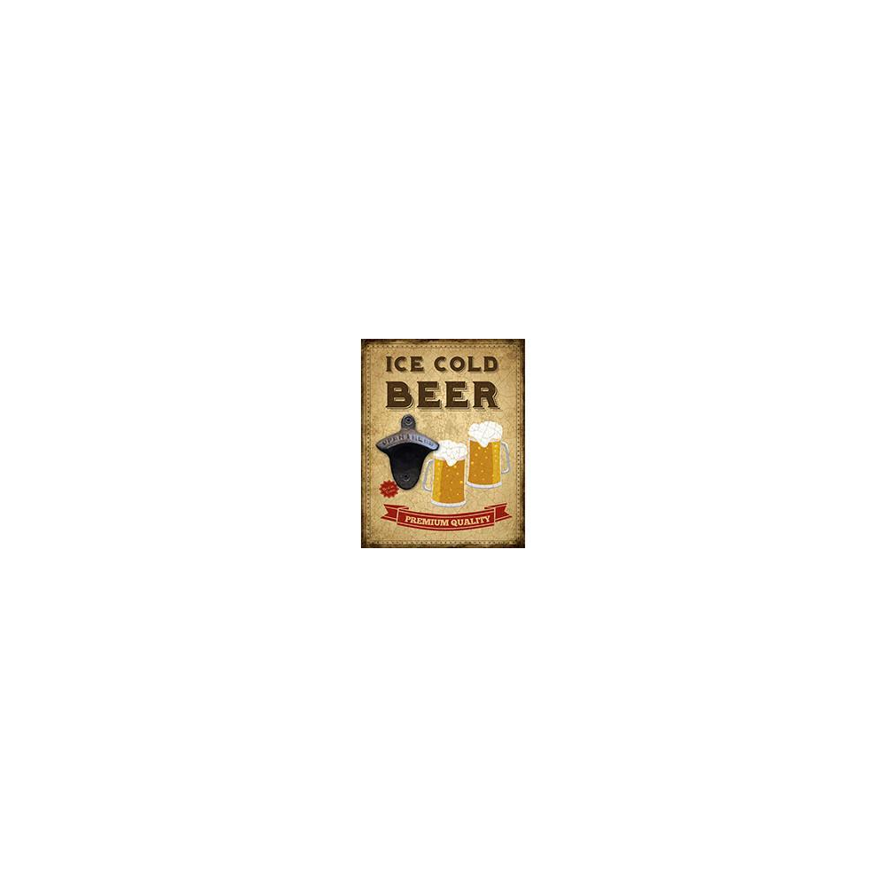IV-S17-K032 Ice Cold Beer Vintage Bottle Opener