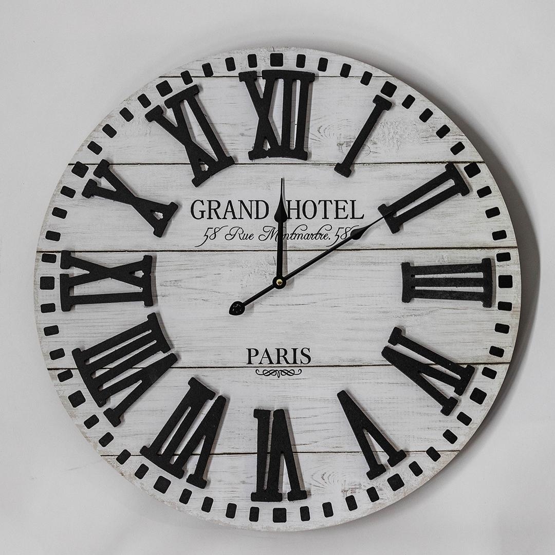 FP-MIN-383 Grand Hotel Paris With Roman Numerals Wall Clock