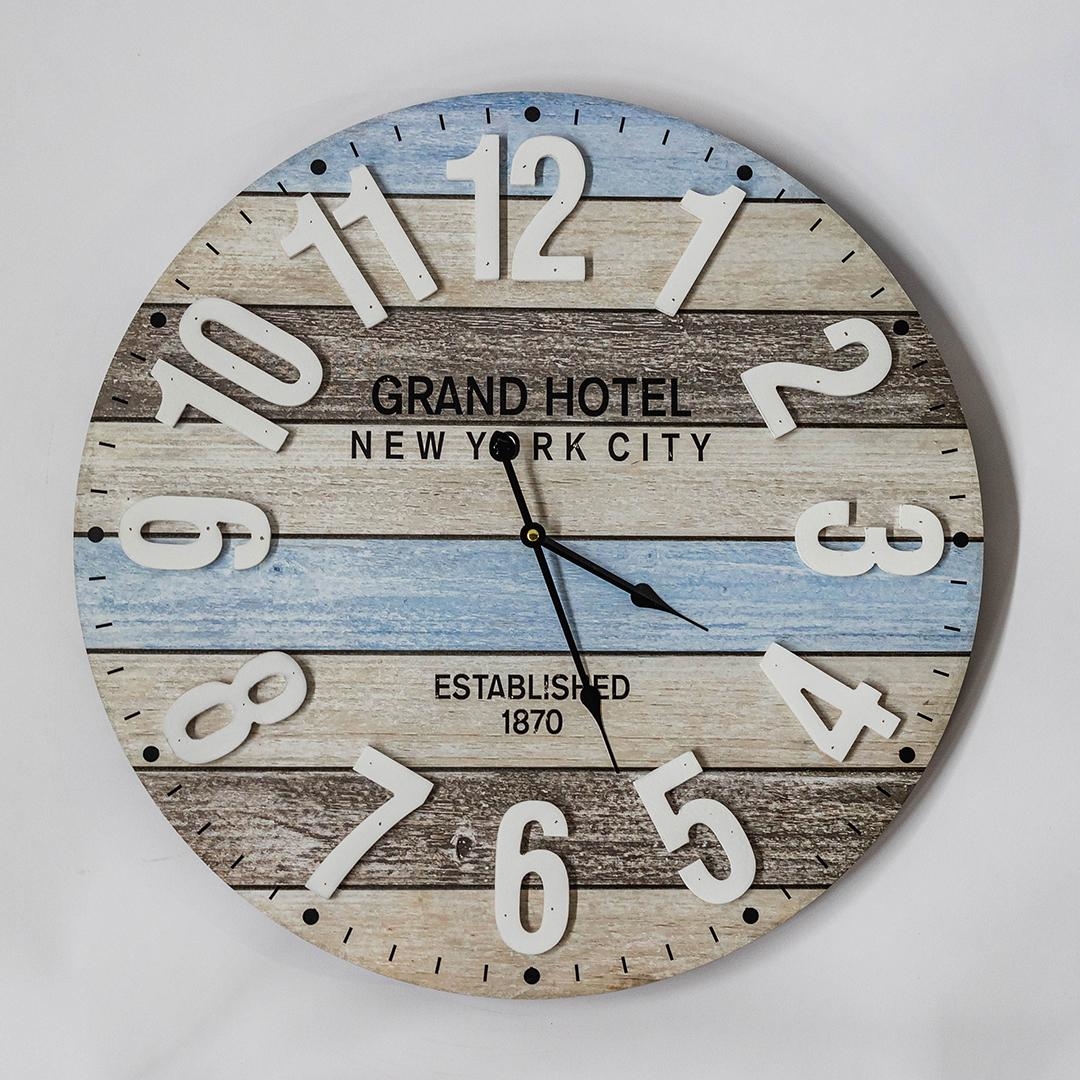 FP-MIN-384 Grand Hotel   York City Multi Colored Wall Clock