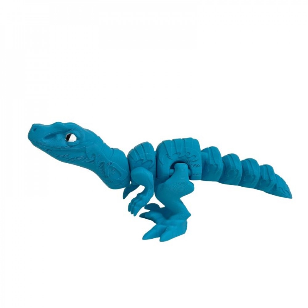 SC-105.75.782 3D Printed Blue Velociractor Figurine