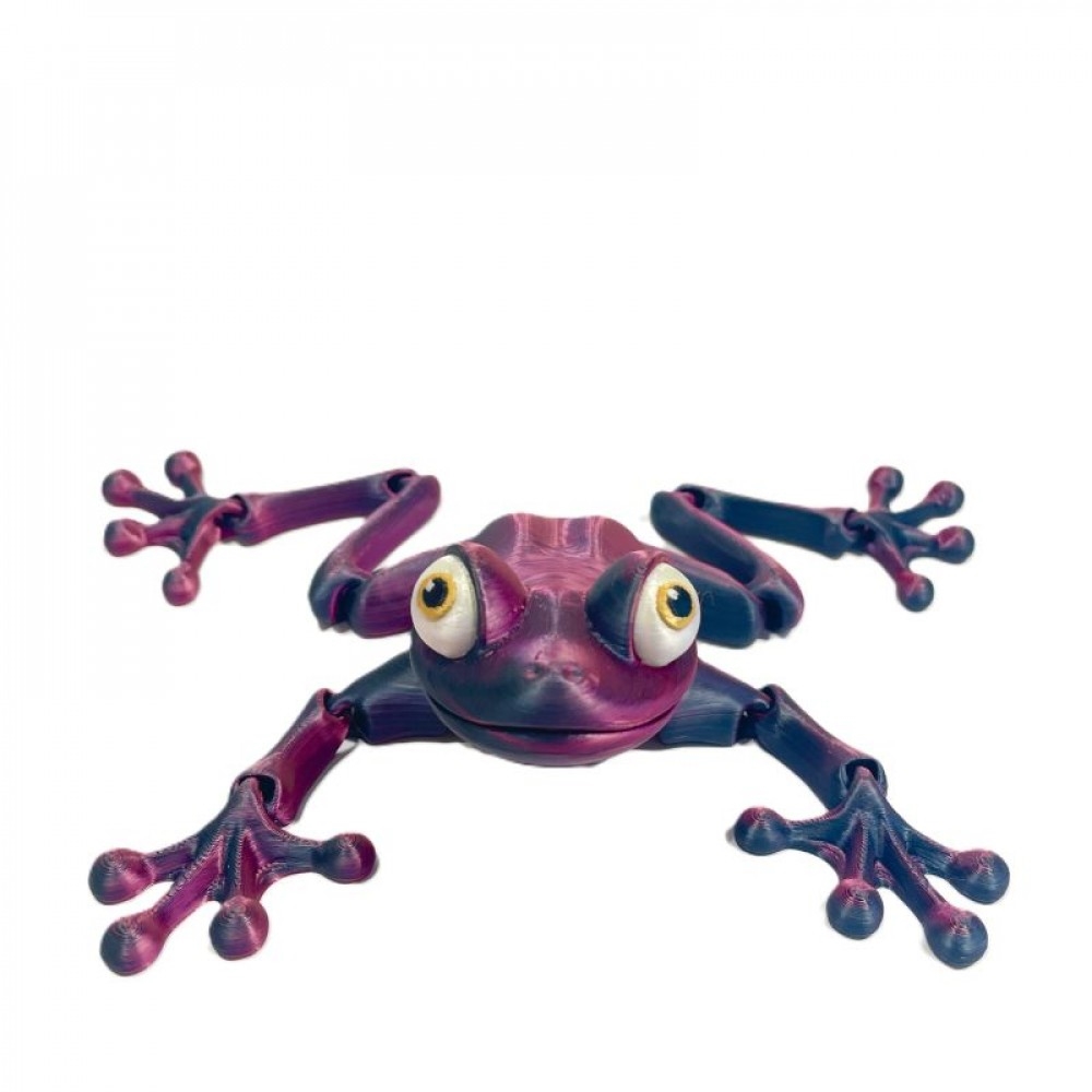 SC-105.71.927 3D Printed Colorful Frog Figurine