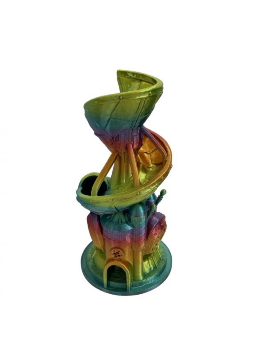 SC-105.67.575 3D Printed Dice Tower With Slide Figurine