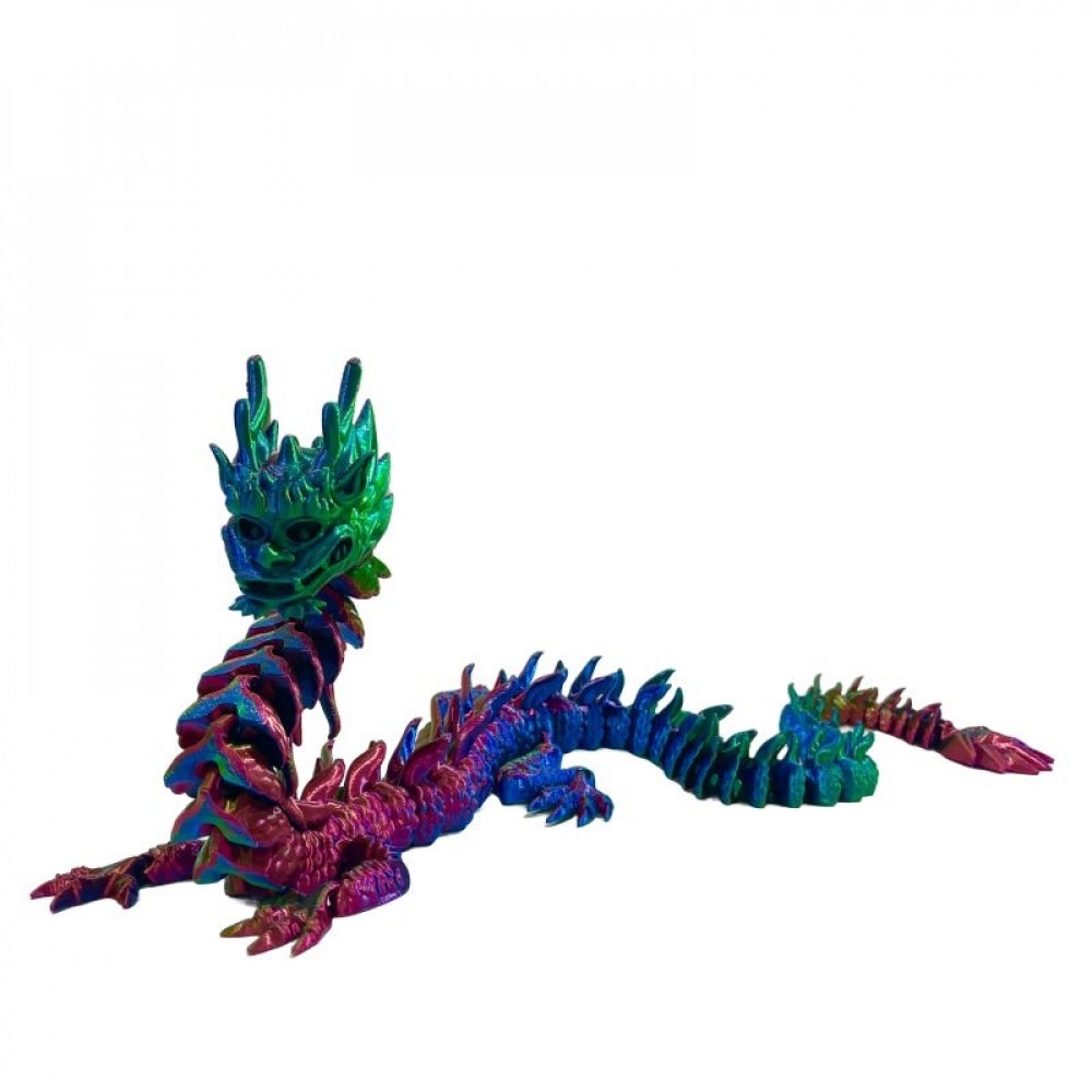 SC-105.43.979 3D Printed Green Headed Imperial Dragon Figurine