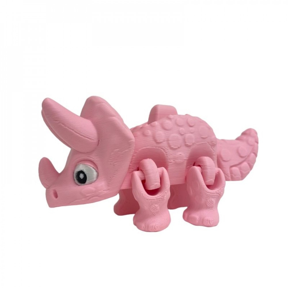 SC-105.75.789 3D Printed Pink Baby Triceratops Figurine