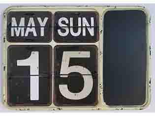 IV-S17-RL003 Perpetual Vintage Metal Chalkboard