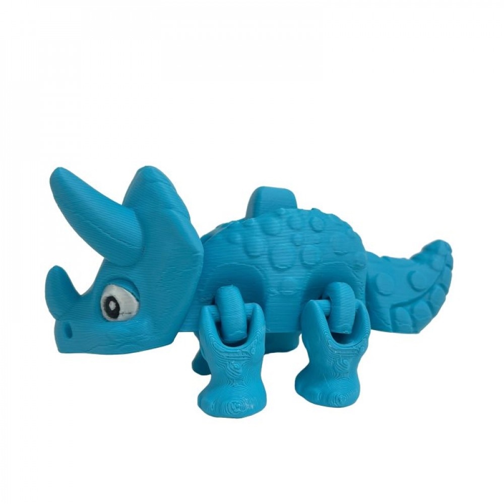 SC-105.75.788 3D Printed Blue Baby Triceratops Figurine