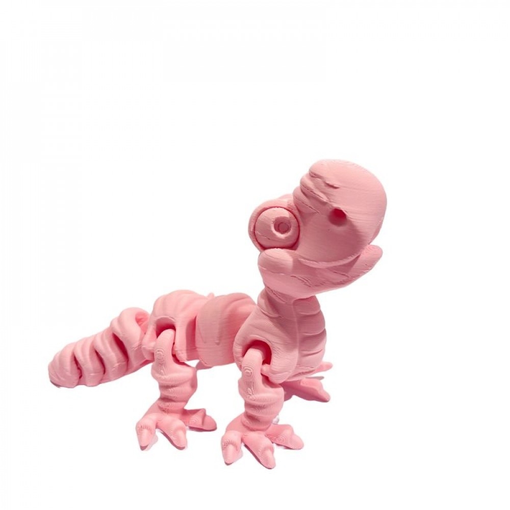 SC-105.75.761 3D Printed Happy Pink Dinosaur Figurine