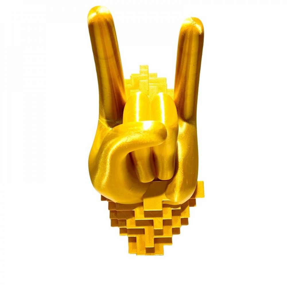 SC-105.77.815 3D Printed Gold Hand Remote Control Stand