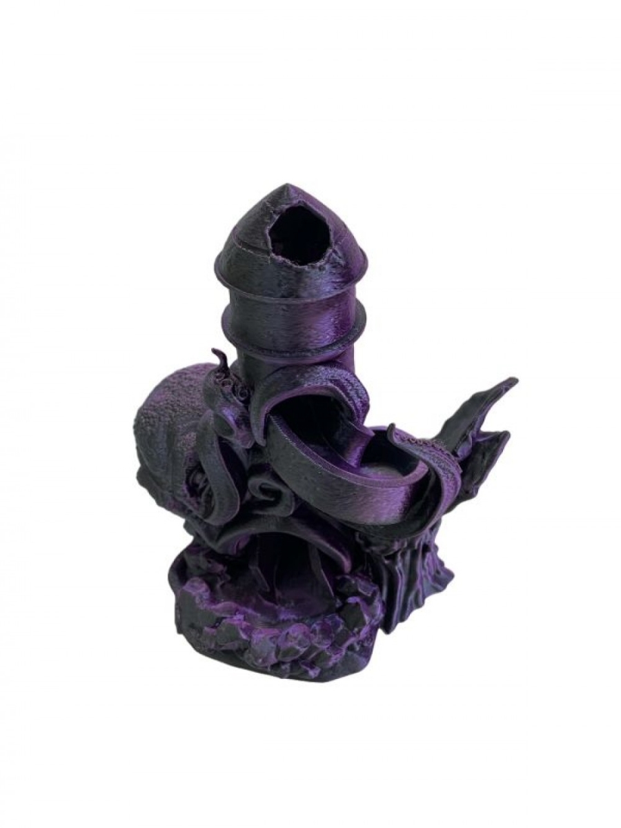 SC-105.67.589 3D Printed Purple Sea Monster Dice Tower Figurine