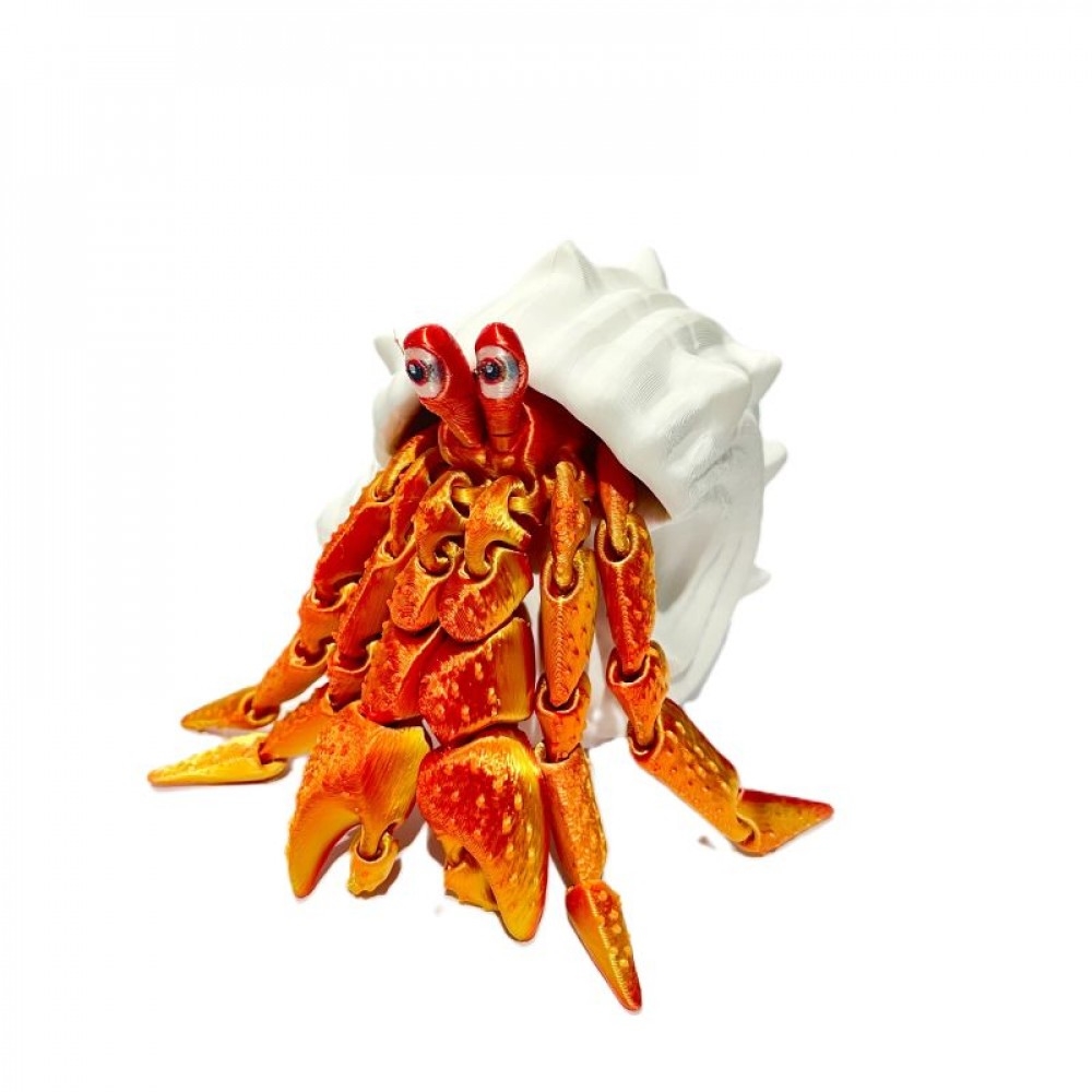 SC-105.74.724 3D Printed Hermit Crab In A Shell Figurine