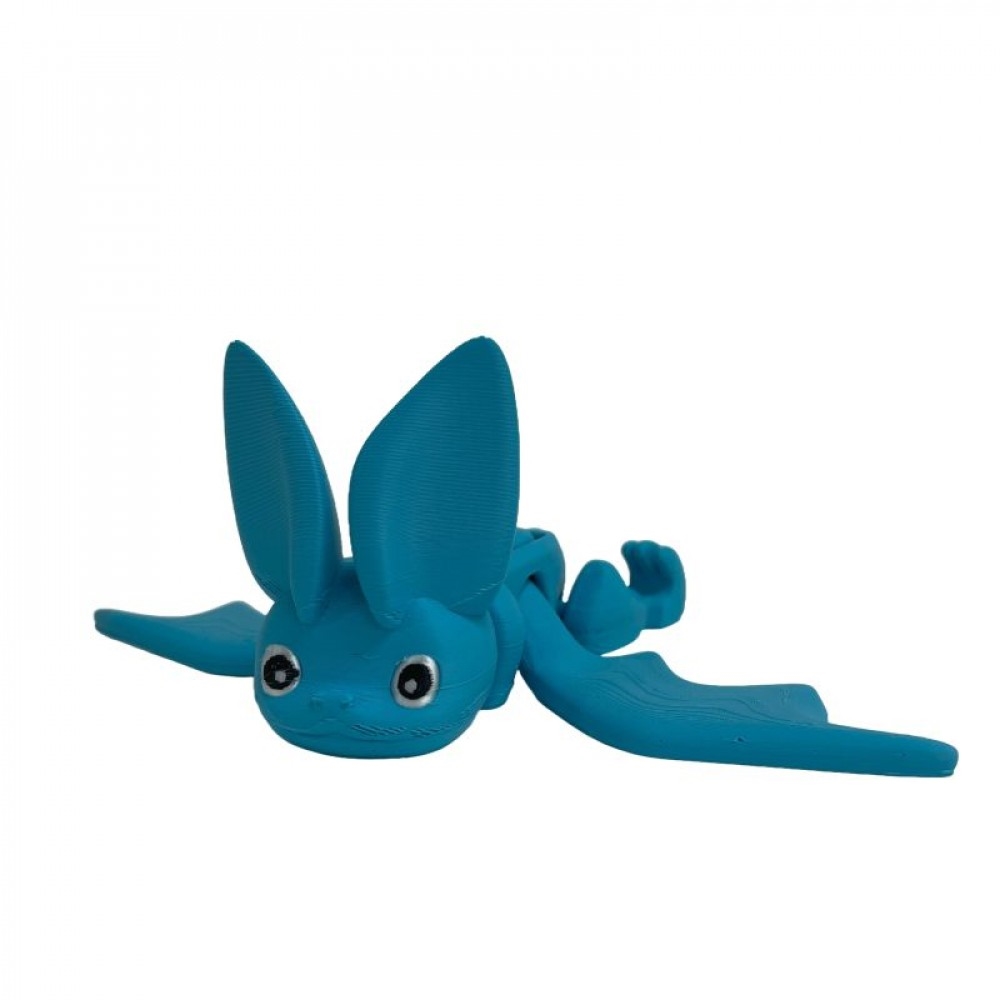 SC-105.75.756 3D Printed Turquoise Flying Bat Figurine