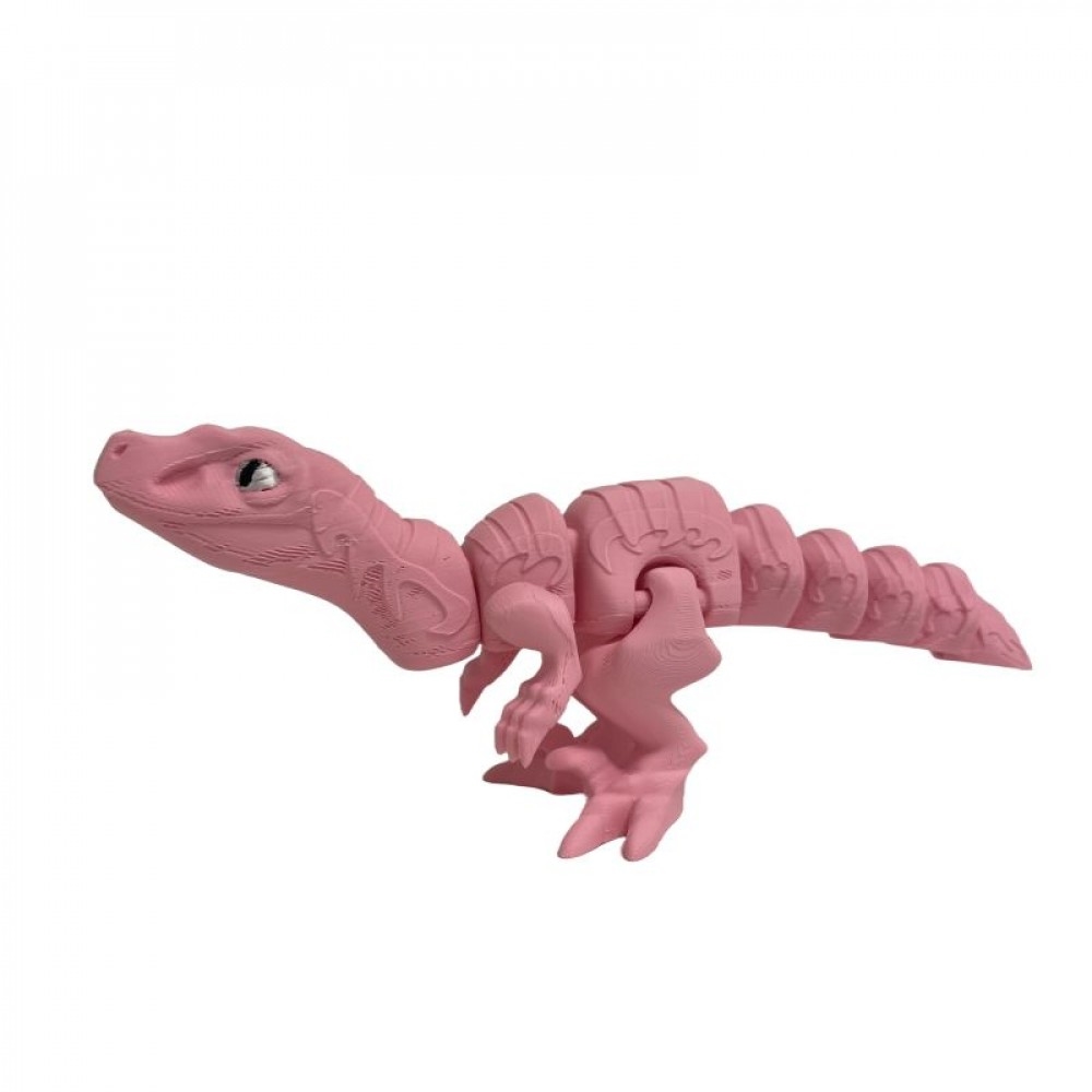 SC-105.75.783 3D Printed Pink Velociractor Figurine