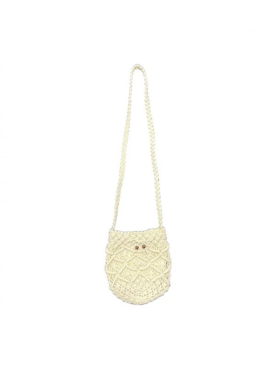 SC-106.59.459 White Macrame Tote Bag