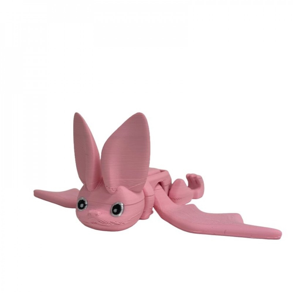 SC-105.75.757 3D Printed Pink Flying Bat Figurine