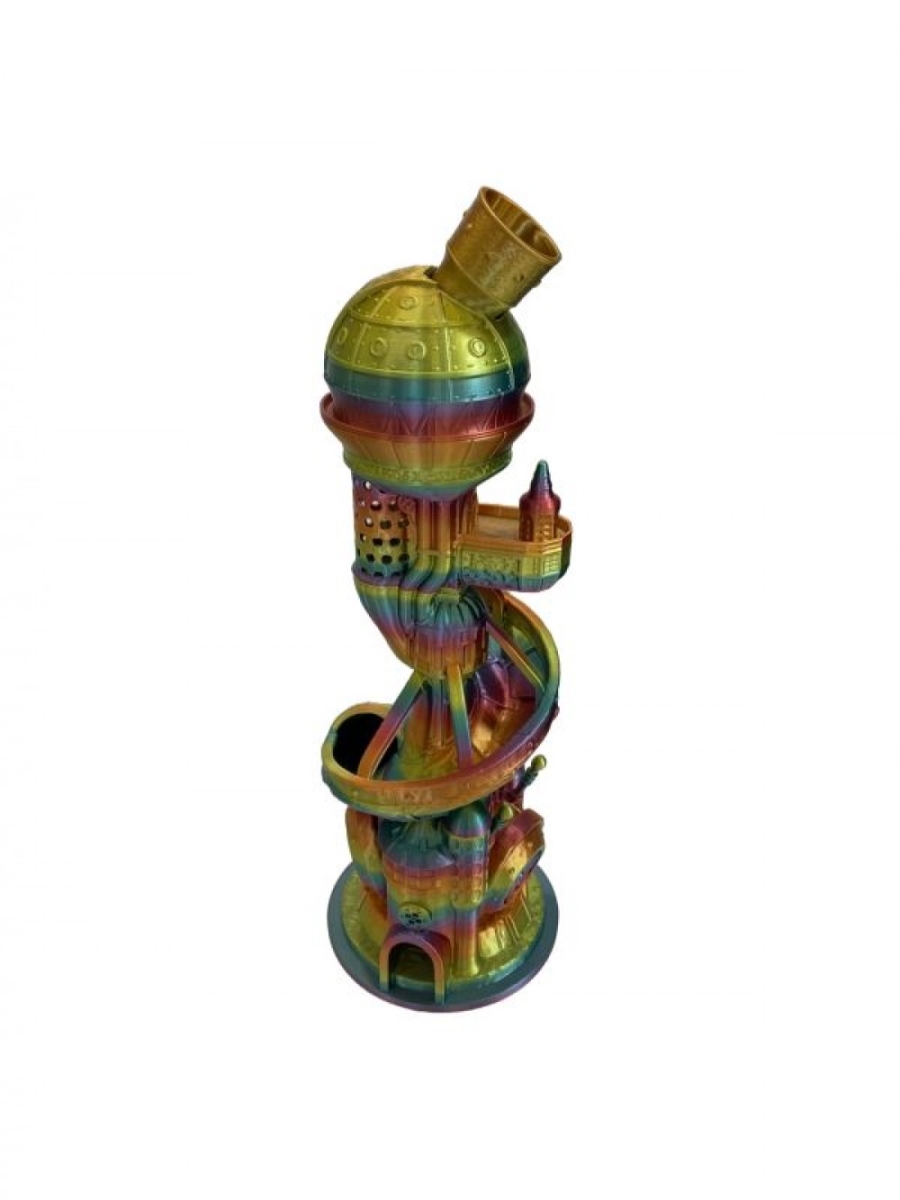 SC-105.67.576 3D Printed Dice Tower In Multi Colors Figurine