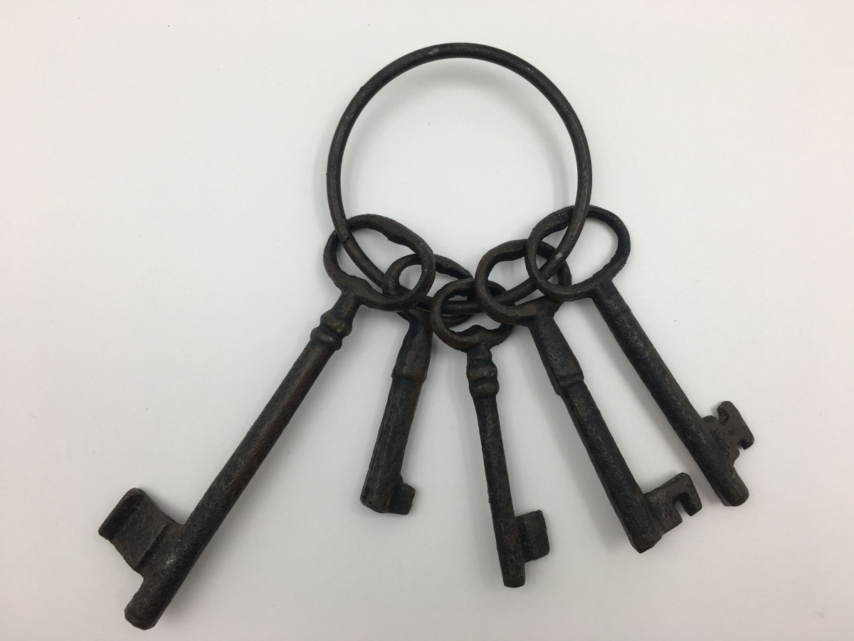 Antique Keys Cast Iron Decor